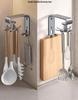 Kitchen Octopus Rotating Hook: Punch-Free Wall-Mounted Hanging Rack for Pot, Spatula, Spoon, and Cutting Board Storage.