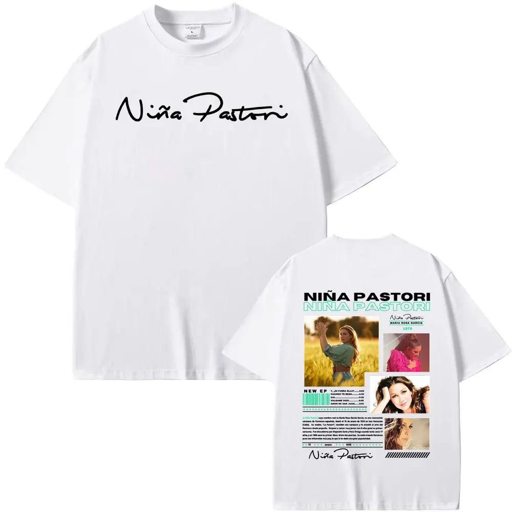 Niña Pastori Singer Album Graphic TShirt  Unisex Casual Crewneck HighQuality Trendy Vintage Tee Top Women And Men Tshirts