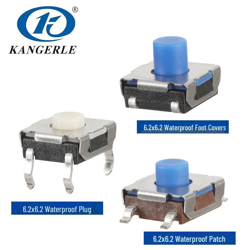 IP67 Waterproof Tactile Switch for Washing Machines, Rated for 100,000+ Uses, Tape-Packed.