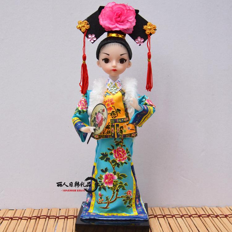 Q-Version Peking Opera Mini Doll, Chinese Traditional Character Home Decor Gift