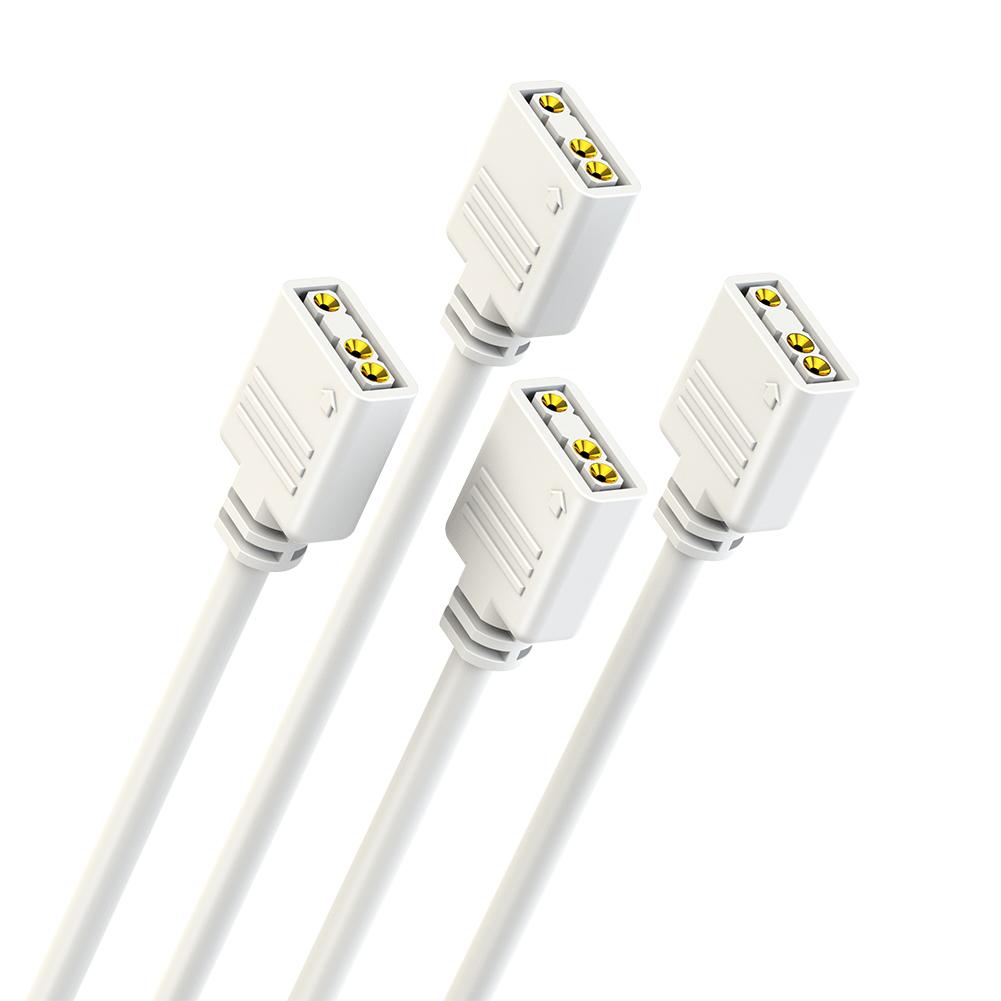 ARGB Splitter 5V 3PIN Connector 1 To 2/3/4 Motherboard Extension Cable Synchronization Tensile Resistant for PC Light Strip Fans