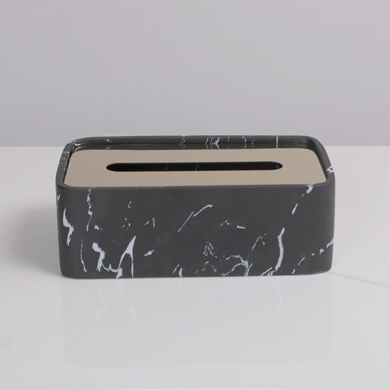 

Коробка для салфеток, гостиная Light Luxury, простой журнальный столик, коробка для салфеток Nordic Modern, бумажная коробка с текстурой мрамора в отеле 20*12*7CM