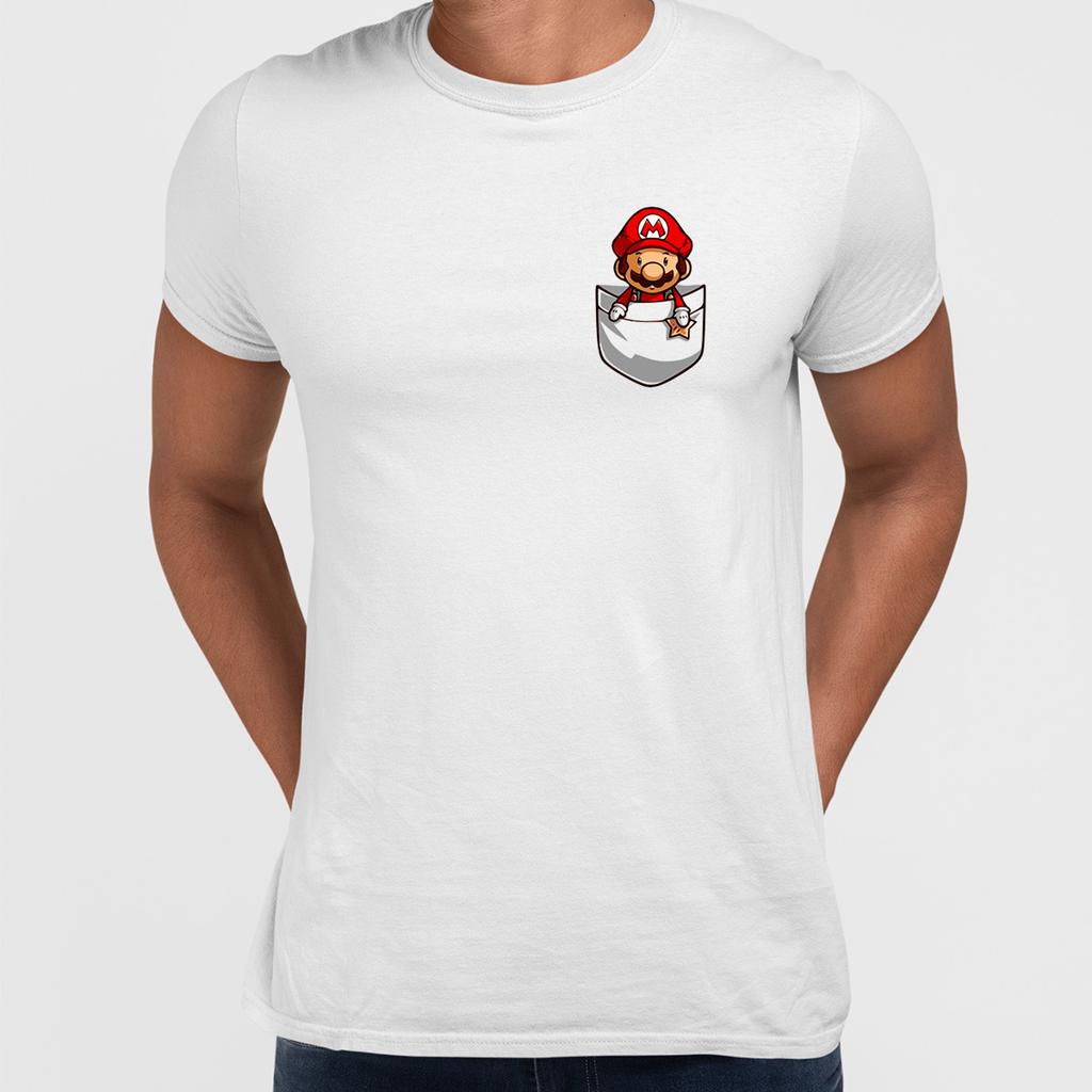 Mario in the pocket Cute Old Fashion Retro Unisex TShirt