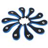 10Pcs Golf Club Head Cover Neoprene Golf Head Cover for Woods Irons Golfer Lovers