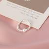 Brushed Plain Ring, Female Niche Light Luxury, High Sense, Irregular Index Finger Ring, Can't Lose Color, Ring Tide