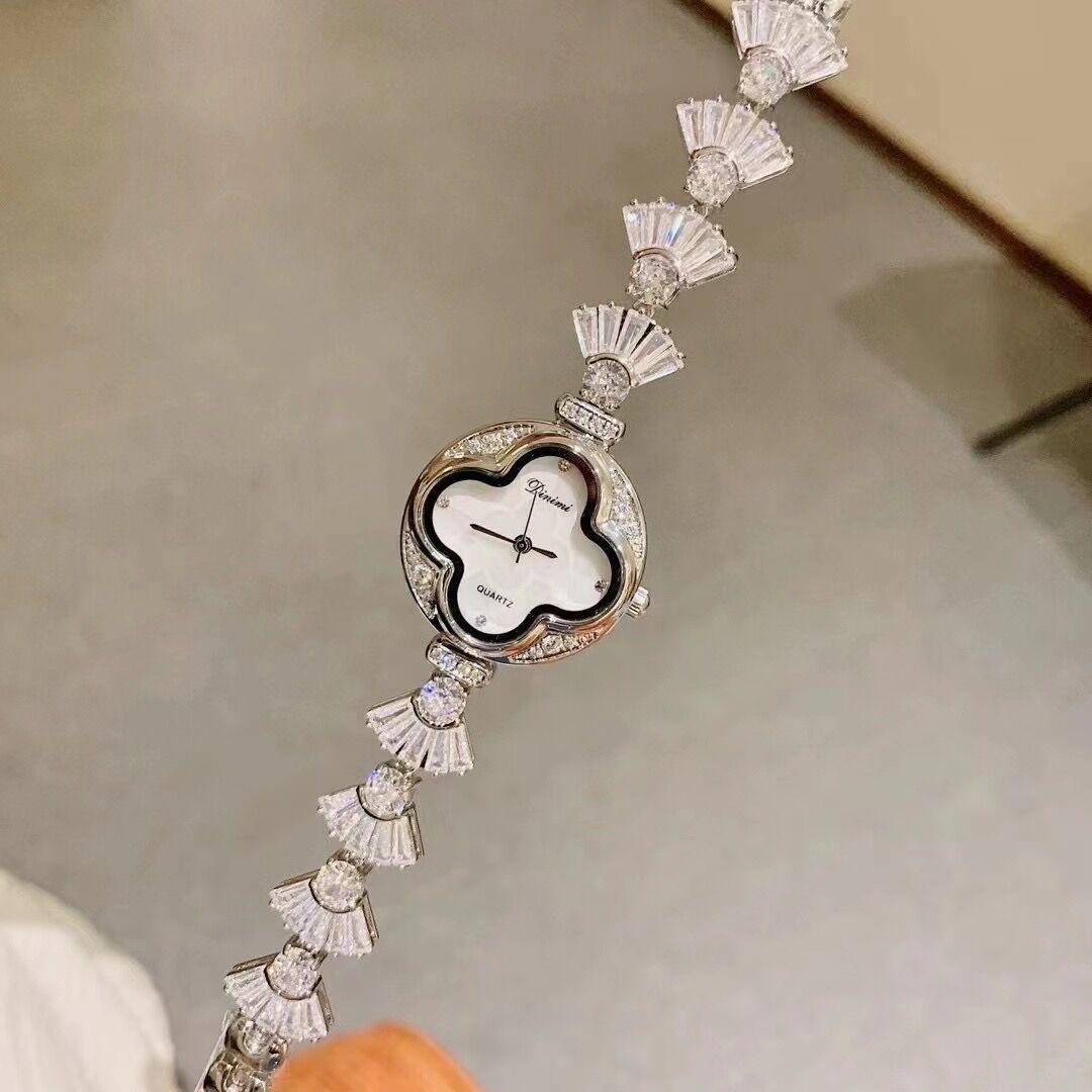 Bracelet Watch, Four-Leaf Clover Fritillary Diamond Watch, Light Luxury Niche Exquisite Women S Watch