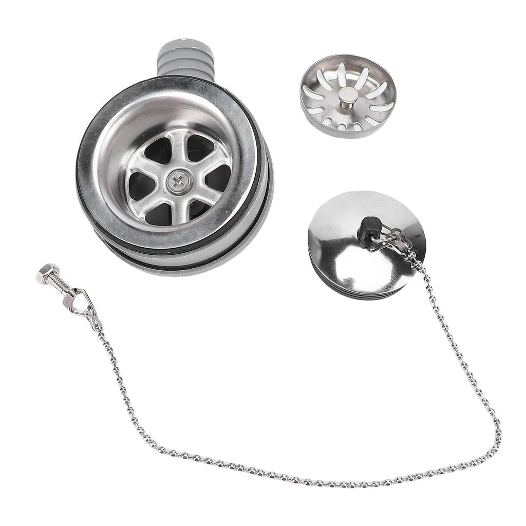 2.76in Marine Sink Drain Double Layer Filter 2.05 2 .56in Installation Aperture RV Right Angle Kitchen Sink Drain