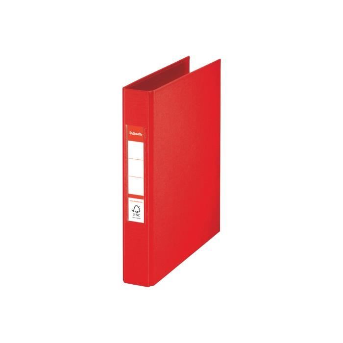 Classeur à anneaux - Esselte - A5 - 40 mm - Rouge - 190 feuilles