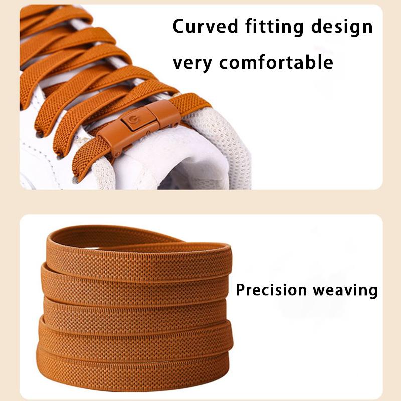 1Pair/2Pair Elastic Laces Sneakers Tennis No Tie Shoe Laces Lock Shoelaces Without Ties Kids Adult Shoelace Shoes Accessories