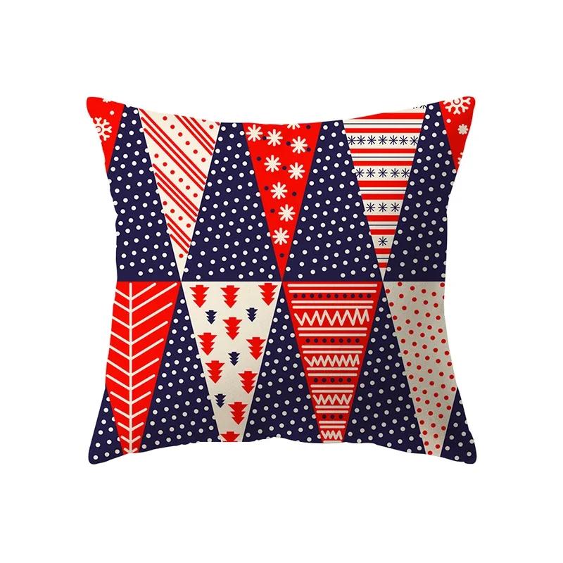 Christmas Decoration  Theme Printing Pattern Cushion Cover Home Living Room Sofa  Pillow