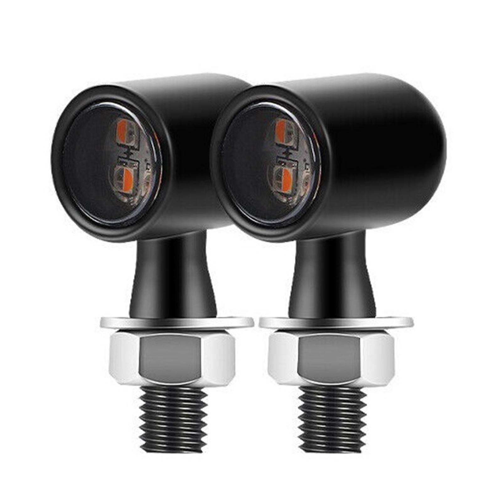 Upgrades Mini LED Turn Signal Lights Metal LED Motorcycle Signal Lamps LED Motorcycle Turn Indicators for Motorcycles