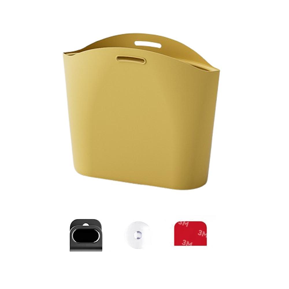 Dustbin Silicone Car Trash Can Vehicle Storage Space Saving Organizers Hanging Waste Bin  Office