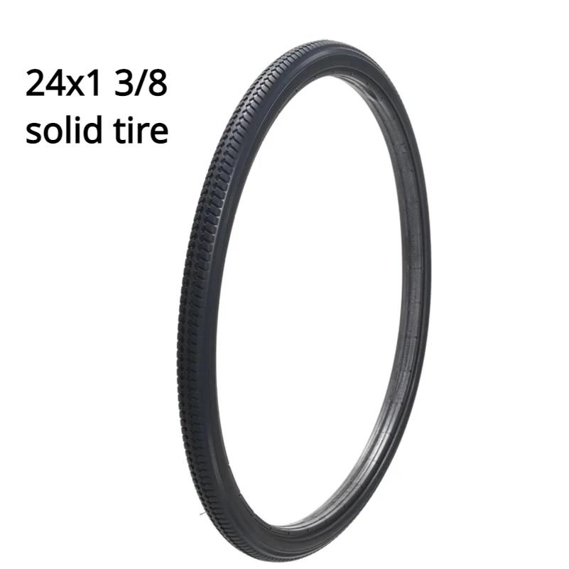 22/24 Zoll Vollgummi-Reifen22/ 24X1 3/8 Aufblasbarer-Frei-Rad-Reifen Vollgummi-Reifen für manuellen Rollstuhl Hinterrad 37-451 Teile