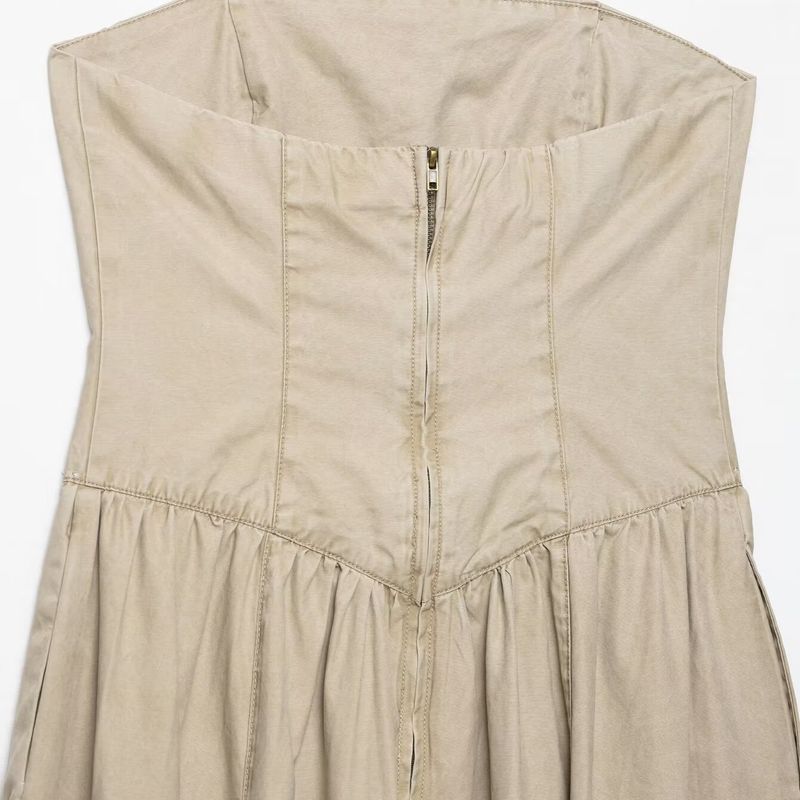 Kaslead New Women clothes Western Style Fashion Simple Slim fit Tube Top Dress 4772266 704