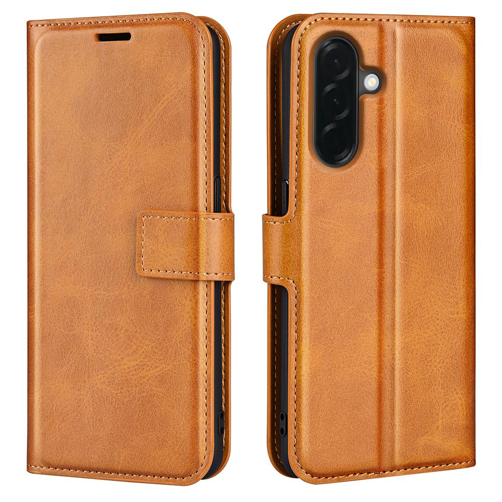For Samsung Galaxy A37 5G Stand Case Anti-Scratch Calf Texture Leather Phone Cover