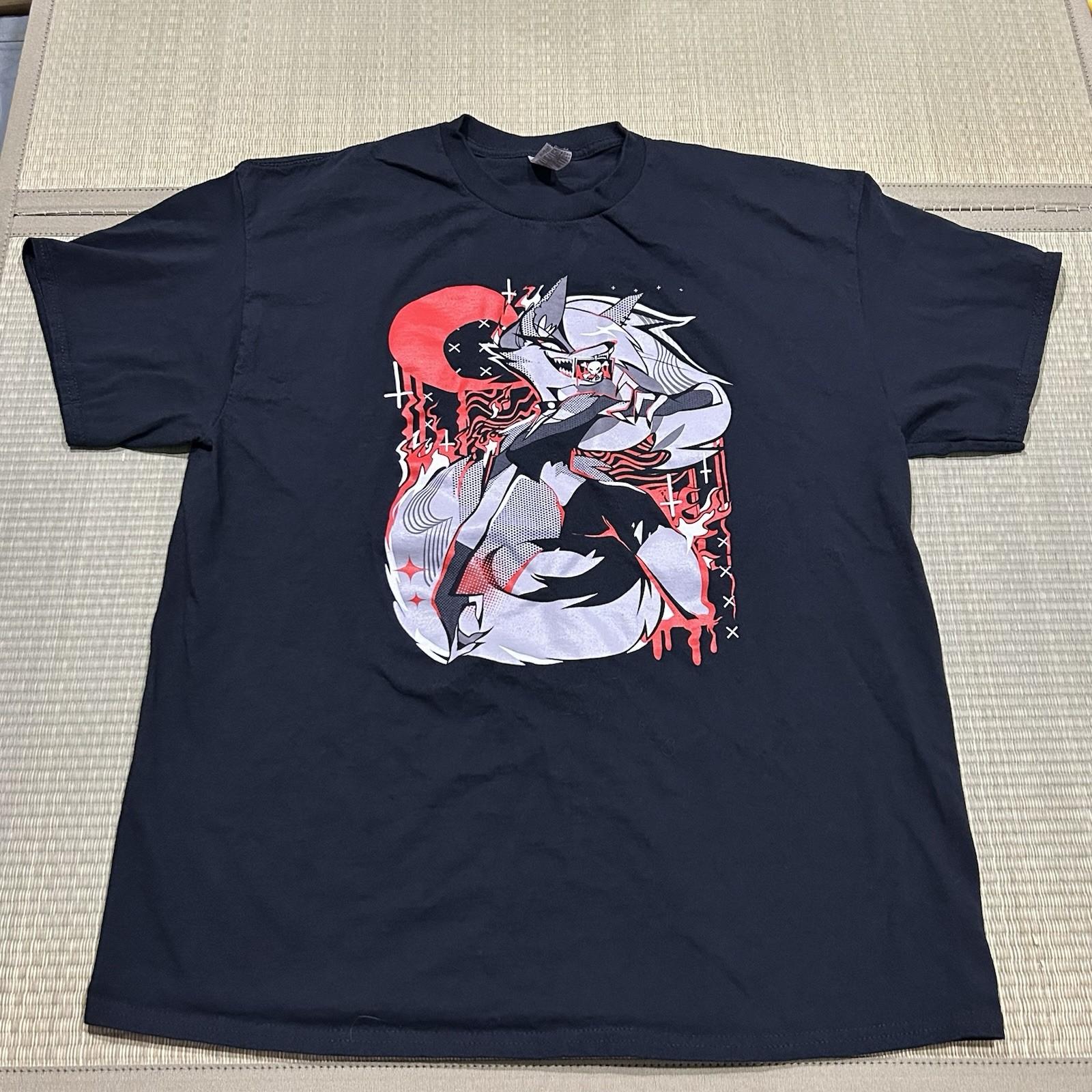 Helluva Boss Battle Ready Loona XL Black Gildan Shirt Vivziepop Sharkrobot L