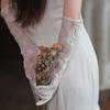 Stylish Lace and Pearls Long Gloves Designed For Ladies Music Festival Outfit Wedding Gown Accessories