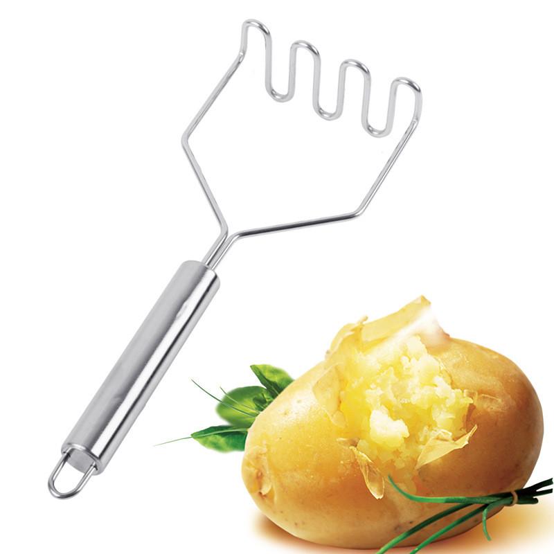 1Pcs Stainless Steel Wire Potato Mashers Multifunctional Kitchen Potato Masher Perfect for Making Mashed Potato Pumpkin Banana