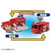 TAKARA TOMY "Tomica Pyupyu Fire Extinguishing! Work Transforming Fire Station" Miniature Car Toy, Unisex, Ages 3 and Up, Meets Toy Safety Standards, S