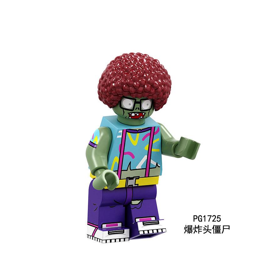 Pg8197Pg8205 Zombie Building Block Minifigure Small Particle Assembly Plant Toy Bag