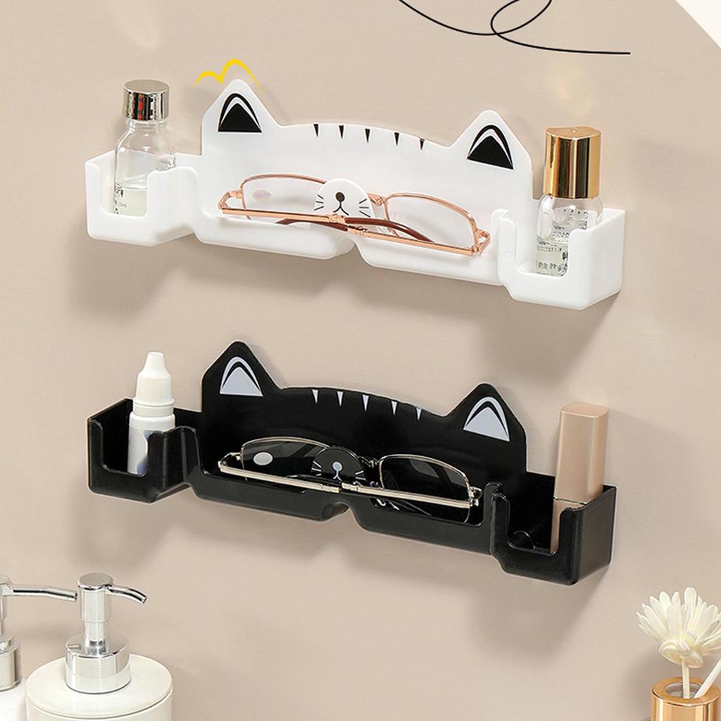 1pcs Glasses Holder Stand Wall Mounted Myopia Glasses Sunglasses Storage Rack Cute Cat Sun-Glasses Display Holder Decor Shelf
