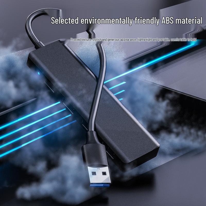 Four-Port USB 3.0 Multi-Function Hub for High-Speed Computer Expansion