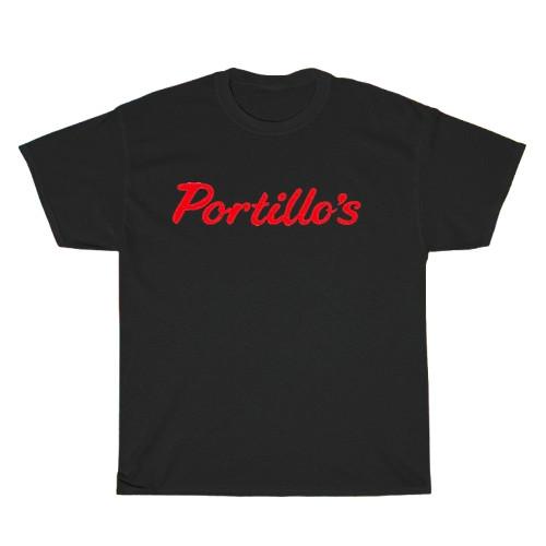 New Portillo s Hot Dog Food Logo Unisex T-Shirt Funny Size S to 5XL S