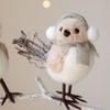 Cute Little Bird Doll with Iron Wire Xmas Tree Decor NEW Christmas Tree Pendant  Christmas Decor