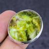 Natürlicher Schweizer Grüner Opal Edelstein 925 Sterlingsilber Schmuck Ring Größe 7.5 c2v64