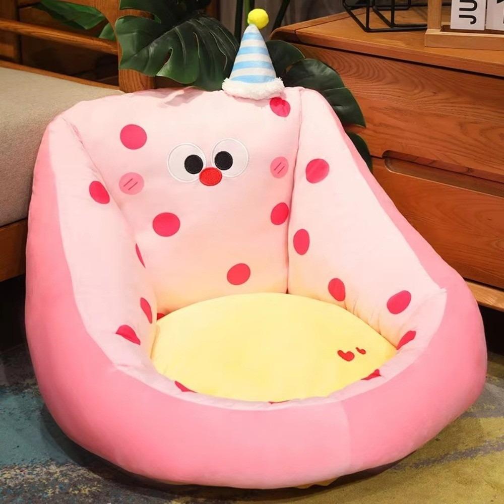 New Floor Seating Single Lazy Sofa Cartoon Comfortable Soft Fliffy Sofa Portable Tatami Floor Chair Bedroom Use