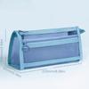 1PC Transparent Pencil Case with Dividers – Customizable Grid Organizer Box for School Back-to-School Supply Gift for Students