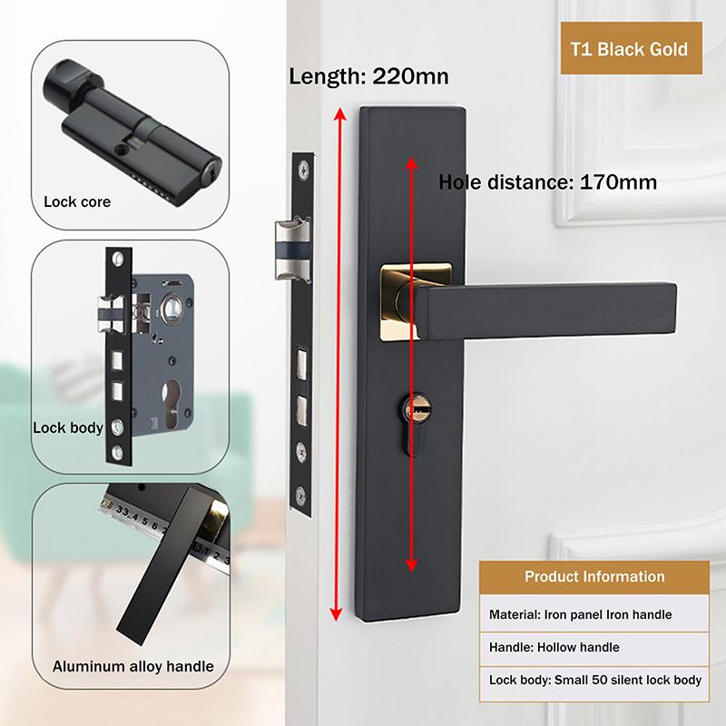 

Домашние Универсальные Замки для Дверей Ванная Комната Спальня Замок Алюминиевый Сплав Дверные Ручки Замена Замка Двери Прочный Безопасность Высокое Качество