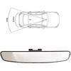 17" Vision Panoramic Rear View Mirror Day/Night Wide Angle Convex for Universal Car Truck SUV