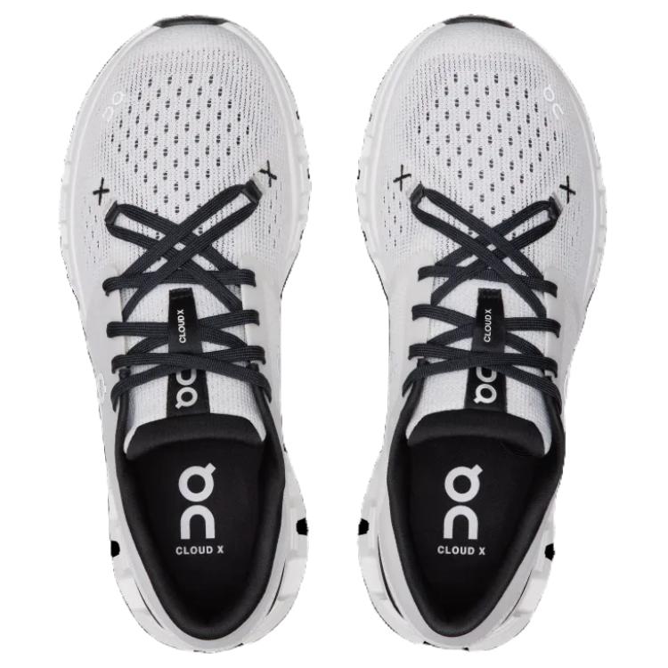 ON  Cloud X 4 Ivory Black Women Sneakers White 3WE30070791