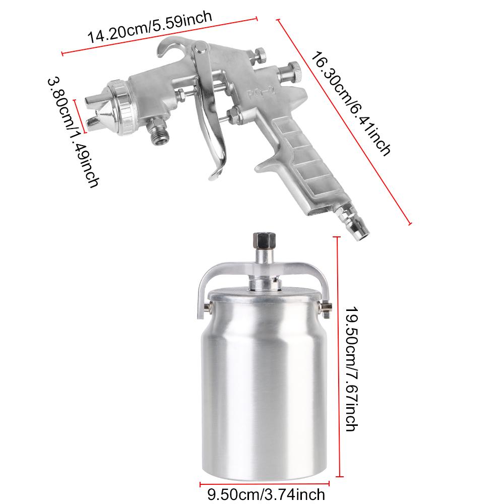 PQ-2 Silver Anti-Rust Paint Sprayer Pneumatic Sprayer HVLP Spray Paint Machine