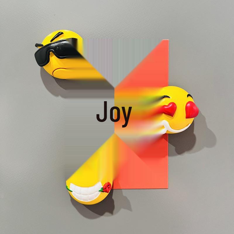 Magnet de Frigider Emojis Inimă 3D - Cadou Drăguț 'Te Iubesc' pentru Cea Mai Bună Prietenă