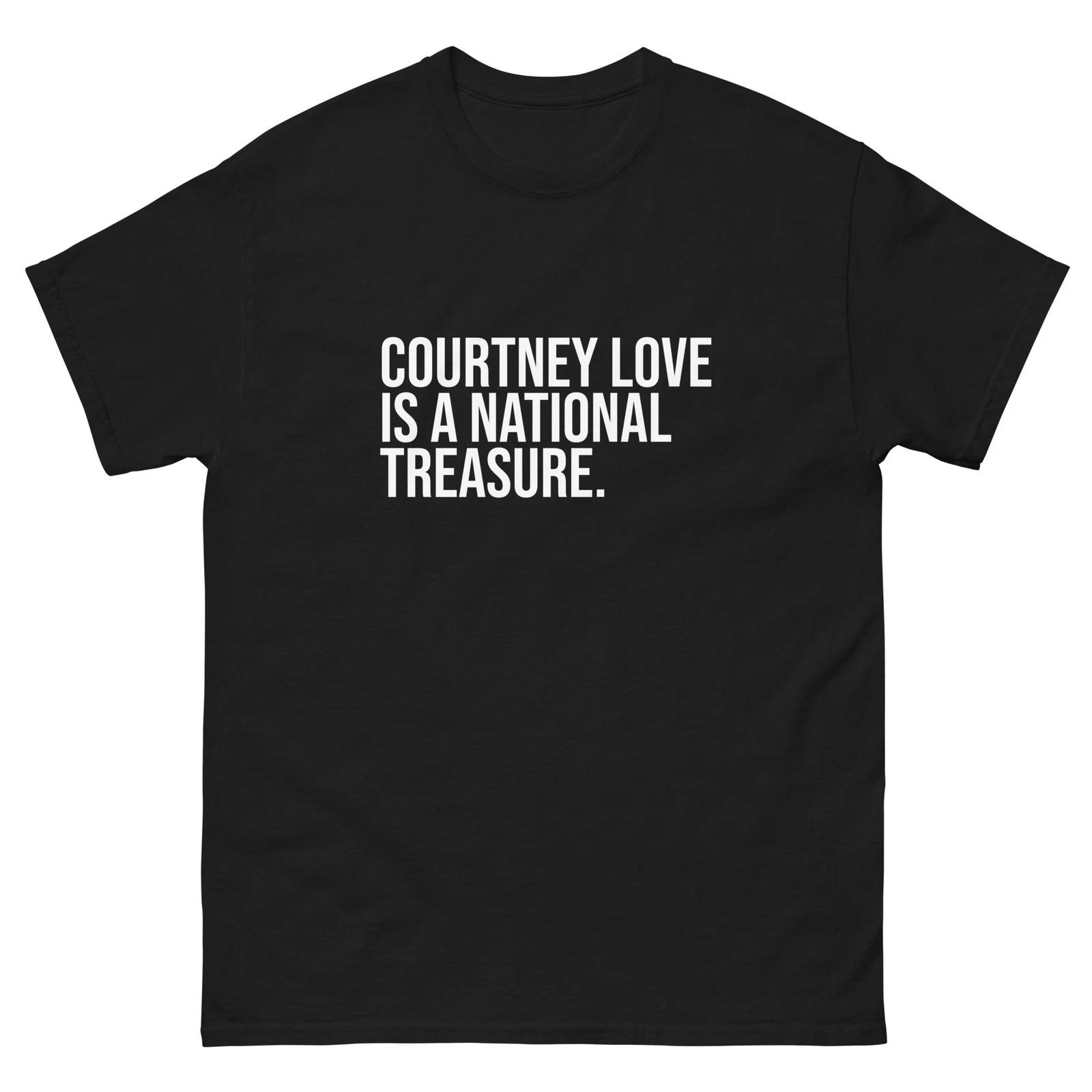 Courtney Love Is A National Treasure Hole Fan black tee shirt t-shirt S