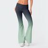 Damen Mode Gradient Slim Fit Schlanke Reverse Waist Niedrige Taille Elastische Taille Schlaghose