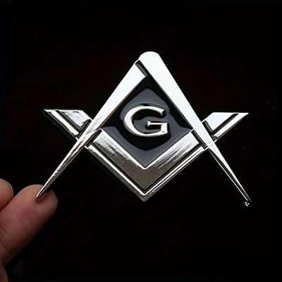 1/2/3 Piezas de Pegatinas Cuadradas y de Compás con Logos de Coche 'G' Grandes para Coches, Camiones, Motocicletas, Regalos y Adiciones