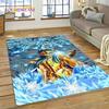 Cartoon Saint Seiya 3D Retro  Anime Rug Carpet for Living Room Bedroom Home Decor,Floor Mat Non-slip for Sofa Doormat Gift Kids