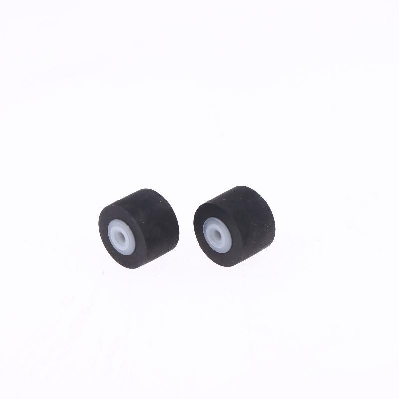 2Pcs 9X7X6X1.5Mm Walkman Tape Drives Pinch Roller Tape Recorder Cassette Player Press Rubber Belt Wheel Pulley