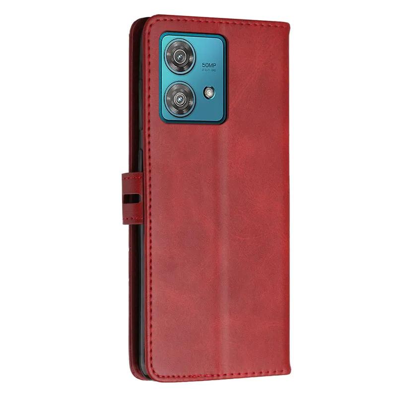 Leather Flip Case on For Motorola Edge 40 Neo Moto G Power Play 2024 Stylus 5G 2023 Magnetic Cases Stand Wallet Phone Cover Capa