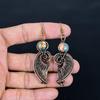 Spiny Oyster Earrings, 999 Copper Wire Wrapped Jewelry, Gemstone Earrings, Gift For Her Handmade Dainty Jewelry