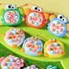 Animal Push Button Game Console with Lanyard Cartoon Rabbit Crab Duck Press Button Game Machine Toddler Educational Finger Clicker Fidget
