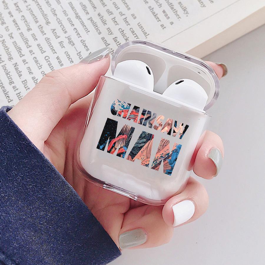 

Мягкий защитный чехол аниме Denji Chainsaw Man для Apple Airpods 1 2 3 Pro, прозрачный чехол Pochita Makima AirPods Airpods pro