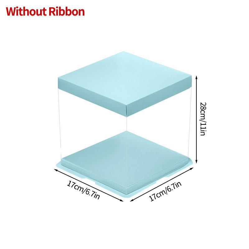 Transparent Cake Box Clear Gift Packaging Boxes Birthday Party Cake Packing Candy Storage Containers  Anniversary Party Decor