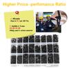 2000 Black Round Head Hexagon Socket Screws, Washer Nut Combination Kit