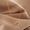 Yongcheng Heart-shaped Necklace Love Girl Fresh and Simple Temperament Fairy-like Clavicle Chain