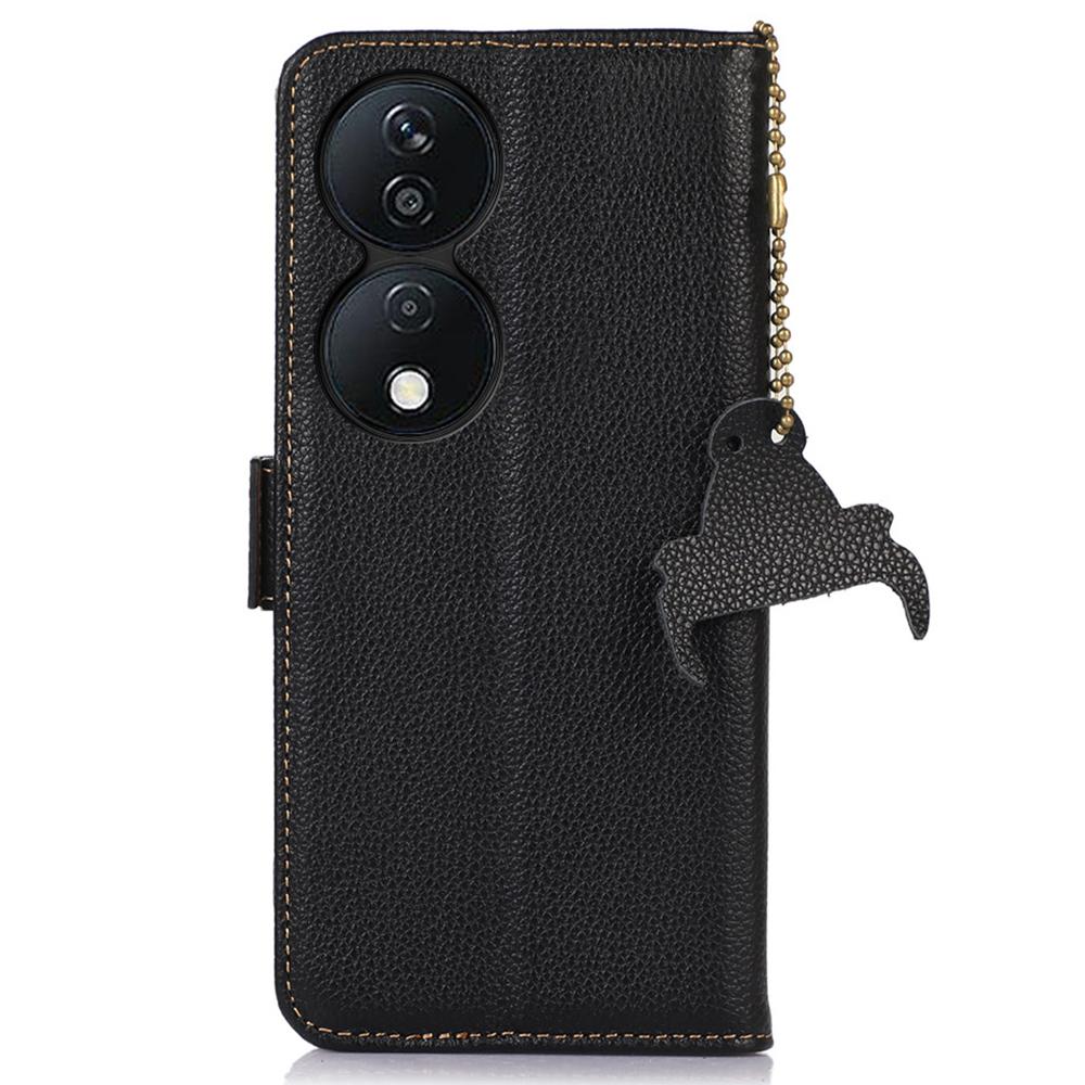 For Honor X7b 4G/90 Smart/Play 50 Plus 5G Genuine Cow Leather Case RFID Blocking Wallet