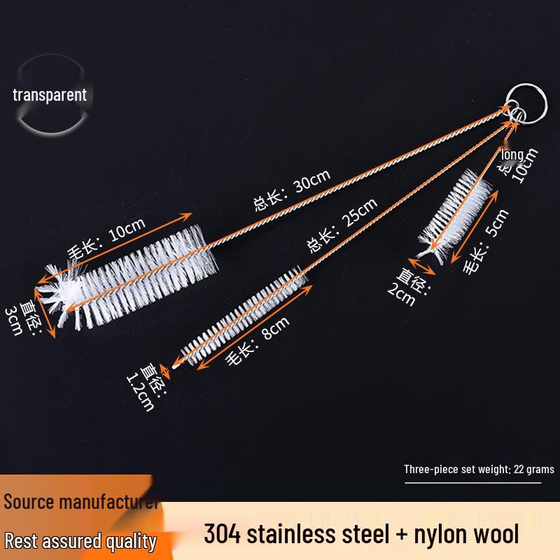 3-in-1 Multifunctional Cup and Straw Cleaning Brush Set